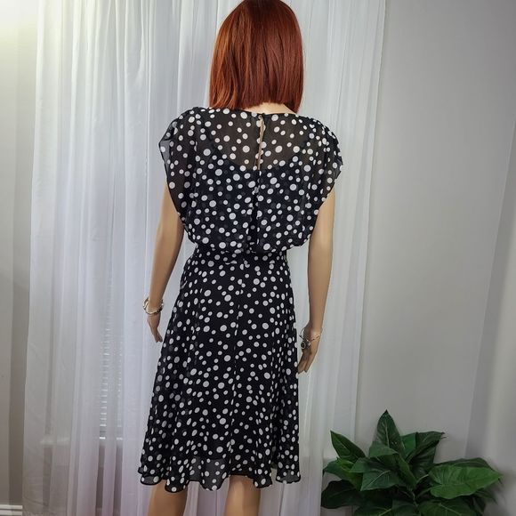 Chico's Flowy Garden Party Dress Size 6 - Picture 10 of 15